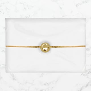 A thumbnail of the Linkasink AG15B-01 White with Gold Stripe