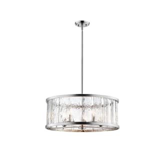 Brushed nickel shop drum chandelier
