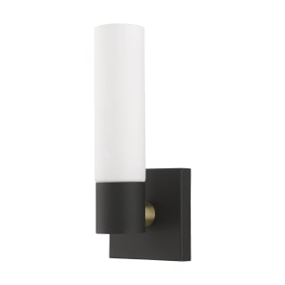 A thumbnail of the Livex Lighting 10101 Textured Black with Antique Brass Accent