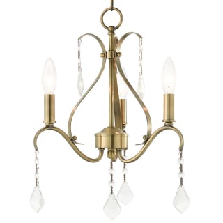 A thumbnail of the Livex Lighting 40843 Antique Brass with Clear Crystals