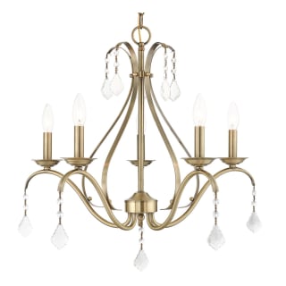 A thumbnail of the Livex Lighting 40845 Antique Brass with Clear Crystals