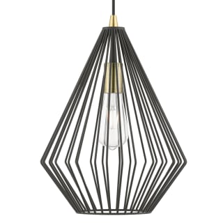 A thumbnail of the Livex Lighting 41325 Textured Black / Antique Brass Accents