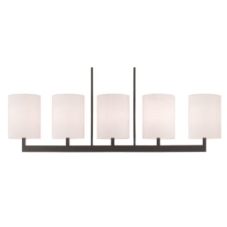 Livex Lighting 42428 07 Bronze Hayworth 5 Light 49 Wide Linear Chandelier With Fabric Shades Lightingdirect Com Livex Lighting 42428 07 Bronze Hayworth, Linear Chandelier With Fabric Shades
