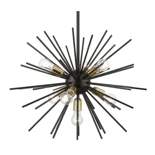 A thumbnail of the Livex Lighting 46175 Shiny Black / Polished Brass Accents