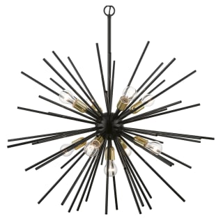 A thumbnail of the Livex Lighting 46176 Shiny Black / Polished Brass Accents