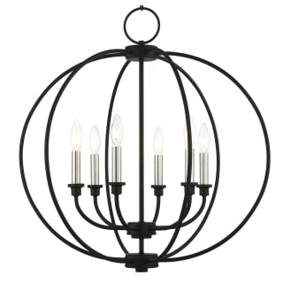 A thumbnail of the Livex Lighting 4666 Black with Brushed Nickel Accents