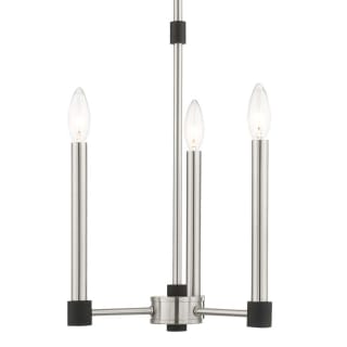 A thumbnail of the Livex Lighting 46883 Brushed Nickel with Satin Brass Accents