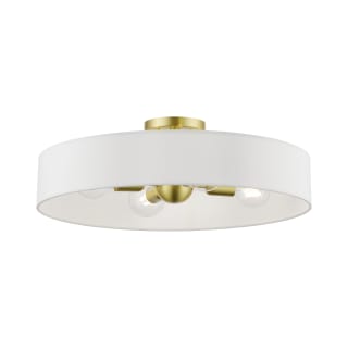 A thumbnail of the Livex Lighting 46928 Satin Brass / Shiny White Accents