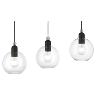A thumbnail of the Livex Lighting 48974 Black / Brushed Nickel Accents