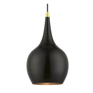 A thumbnail of the Livex Lighting 49016 Shiny Black / Polished Brass Accents
