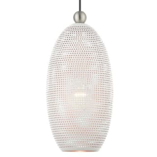A thumbnail of the Livex Lighting 49101 White with Brushed Nickel Accents