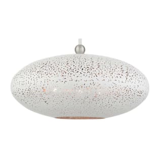 A thumbnail of the Livex Lighting 49185 White with Brushed Nickel Accents