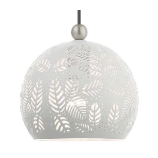 A thumbnail of the Livex Lighting 49541 White with Brushed Nickel Accents