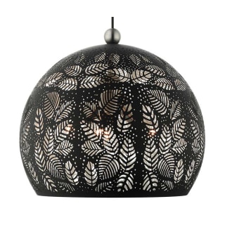 A thumbnail of the Livex Lighting 49543 Black with Brushed Nickel Accents