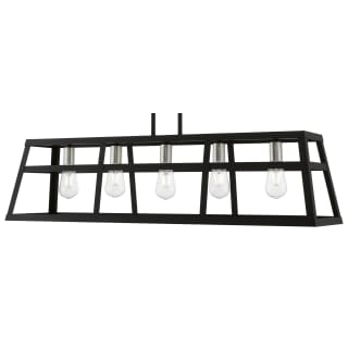 A thumbnail of the Livex Lighting 49565 Black / Brushed Nickel Accents