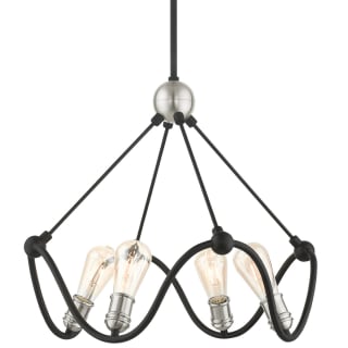 A thumbnail of the Livex Lighting 49733 Textured Black with Brushed Nickel Accents