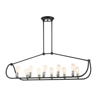 A thumbnail of the Livex Lighting 49738 Textured Black with Brushed Nickel Accents