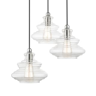 A thumbnail of the Livex Lighting 52833 Brushed Nickel / Chrome