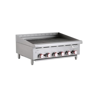 Magic Chef 36 in. Commercial 6-Burner Countertop Gas Hotplate in