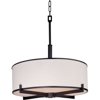 A thumbnail of the Maxim 12053 Oil Rubbed Bronze / White Fabric Shade