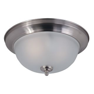 Maxim 85841ftsn Satin Nickel Frosted Glass Flush Mount Ee 13
