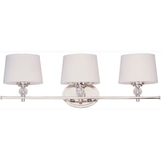 A thumbnail of the Maxim 12763 Polished Nickel / White Fabric Shade
