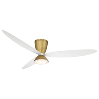 A thumbnail of the MinkaAire Hourglass 58 LED Legacy Brass / Flat White