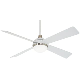 Minka Aire F534L-BN Lun-Aire Brushed Nickel 54" 5-Blade Ceiling Fan W/LED Light 
