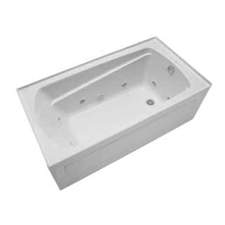 mirabelle bradenton tub alcove drain three hand right whirlpool close