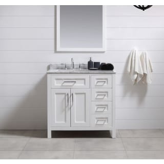 A thumbnail of the Miseno MV-TAHO36-15VVA White / White Carrara Marble