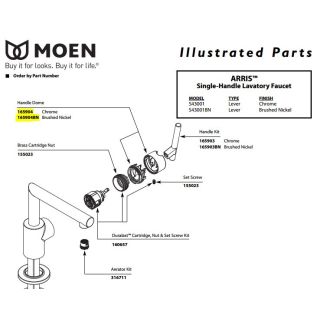 A thumbnail of the Moen 165904 Brushed Nickel