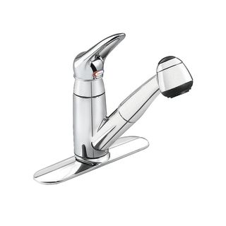 Moen 7570c Chrome Single Handle Kitchen Faucet With Pullout Spray From The Salora Collection Faucetdirect Com