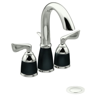 Moen T6506nlbl Nickel Matte Black Double Handle Mini Widespread Lavatory Faucet With Metal Lever Handles From The Asceri Series Faucetdirect Com
