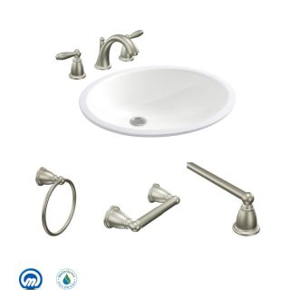 A thumbnail of the Moen Brantford and Kohler Caxton Combo 2 Brushed Nickel