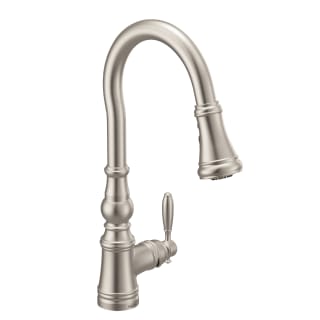 Moen S73004SRS Spot Resist Stainless Weymouth 1.5 GPM Single Hole Pull ...