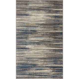 A thumbnail of the Mohawk Home EEBER 472072 EE Furie Stripe Gray / Dark Blue