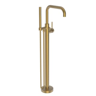 Newport Brass 1400-4261/10 Satin Bronze (PVD) East Square Floor Mounted Tub  Filler with Built-In Diverter - Includes Hand Shower 