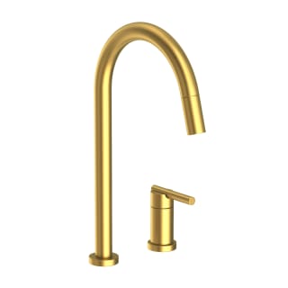 Newport Brass 1500-5123/04 Satin Brass 1.8 GPM Widespread Pull Down Kitchen  Faucet 