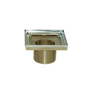 Shower Drain Cover, Brass Construction, 4-1/4 inches outside