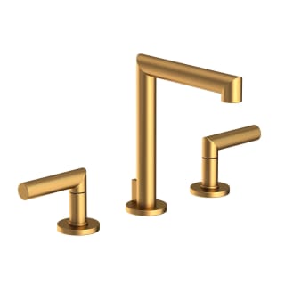 Newport Brass 3120/10 Satin Bronze (PVD) Kirsi 1.2 GPM Deck Mounted  Bathroom Faucet - Includes Metal Pop-Up Drain and Assembly 