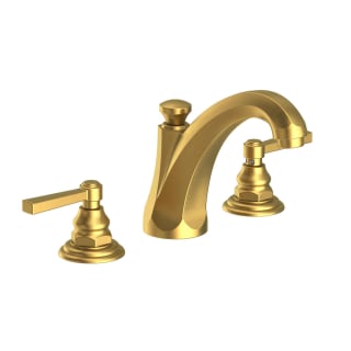 Newport Brass 910C/04 Satin Brass (PVD) Astor 1.2 GPM Widespread Bathroom  Faucet with Lever Handles - Pop-Up Drain Assembly Included 