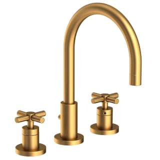 Newport Brass 990/10 Satin Bronze (PVD) East Linear Double Handle  Widespread Lavatory Faucet with Metal Cross Handles 