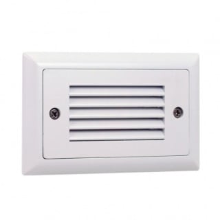Nora Lighting NSW 671 30W White Mia LED Step Light with Horizontal Louver LightingDirect