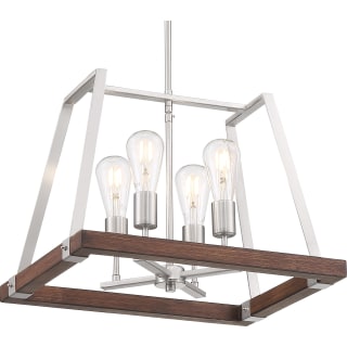 A thumbnail of the Nuvo Lighting 60/6883 Brushed Nickel / Nutmeg Wood
