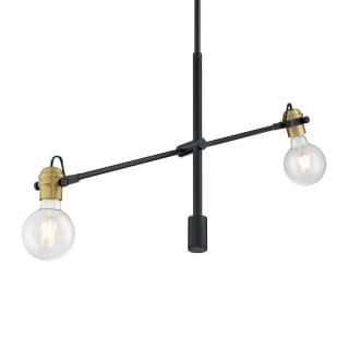 A thumbnail of the Nuvo Lighting 60/6988 Black / Brass Accents
