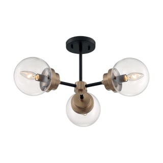 A thumbnail of the Nuvo Lighting 60/7123 Matte Black / Brass Accents