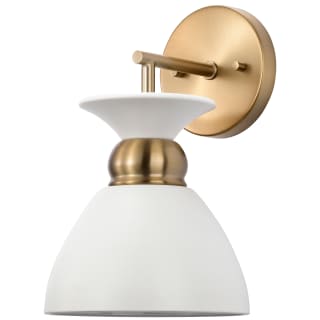 A thumbnail of the Nuvo Lighting 60/7458 Matte White / Burnished Brass
