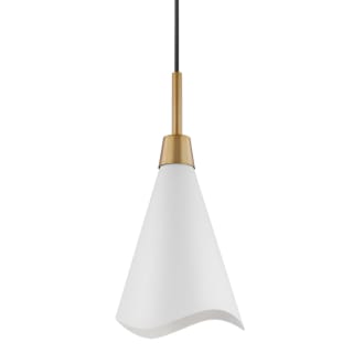 A thumbnail of the Nuvo Lighting 60/7470 Matte White / Burnished Brass
