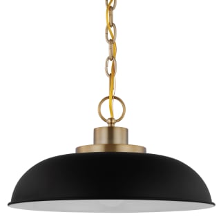 A thumbnail of the Nuvo Lighting 60/7480 Matte Black / Burnished Brass