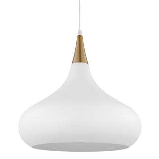 A thumbnail of the Nuvo Lighting 60/7513 Matte White / Burnished Brass